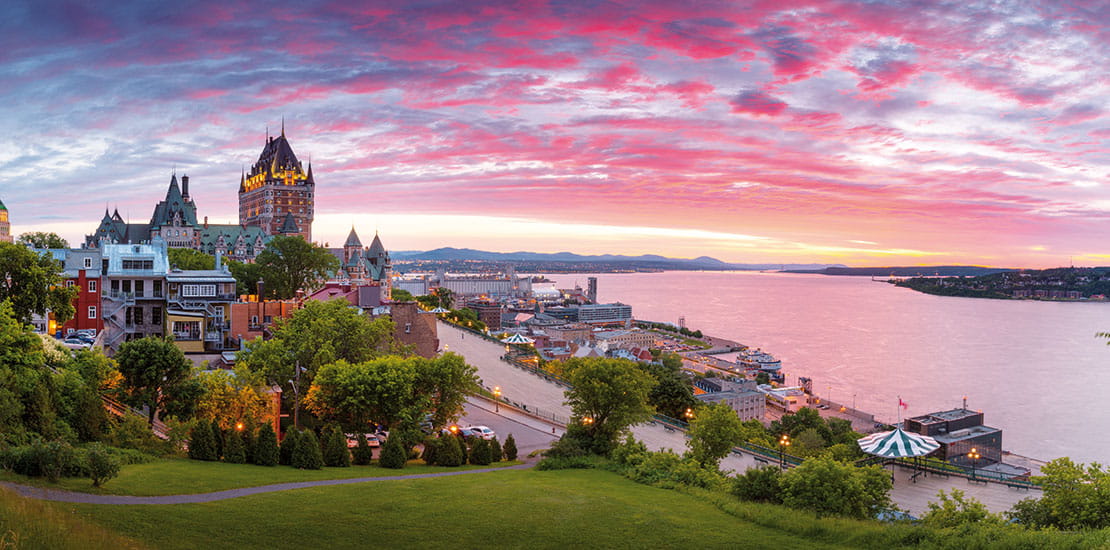 Enjoy an extended visit to Quebec City, with its UNESCO-listed Old Town